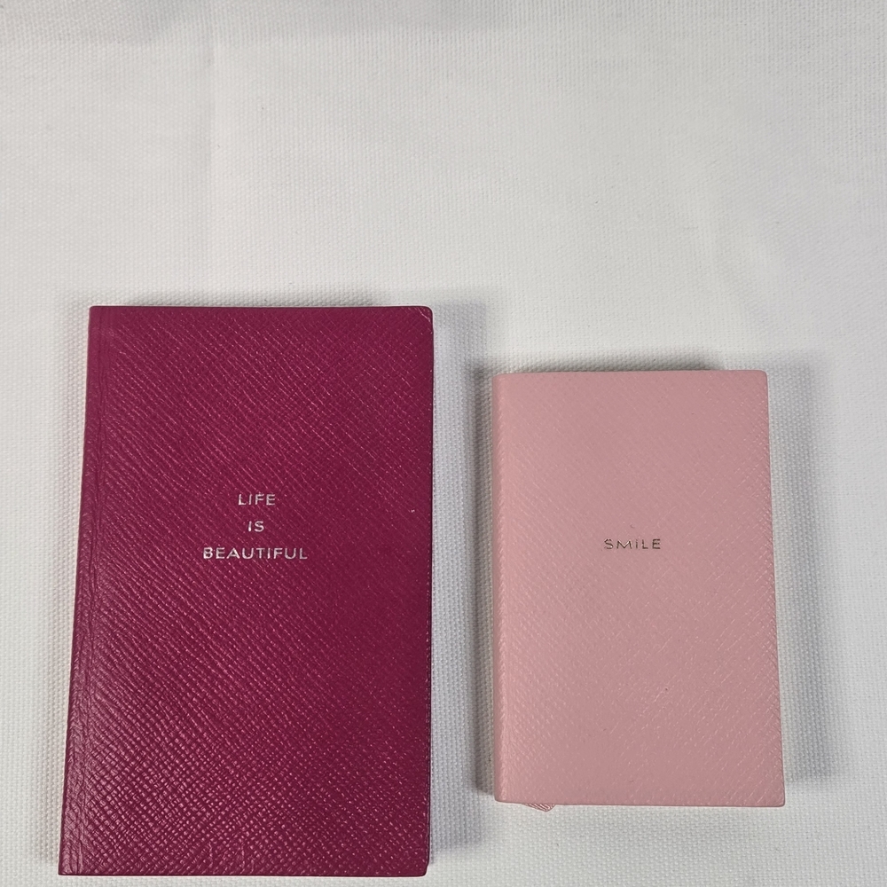 Smythson Panama and Wafer Notebook Set
